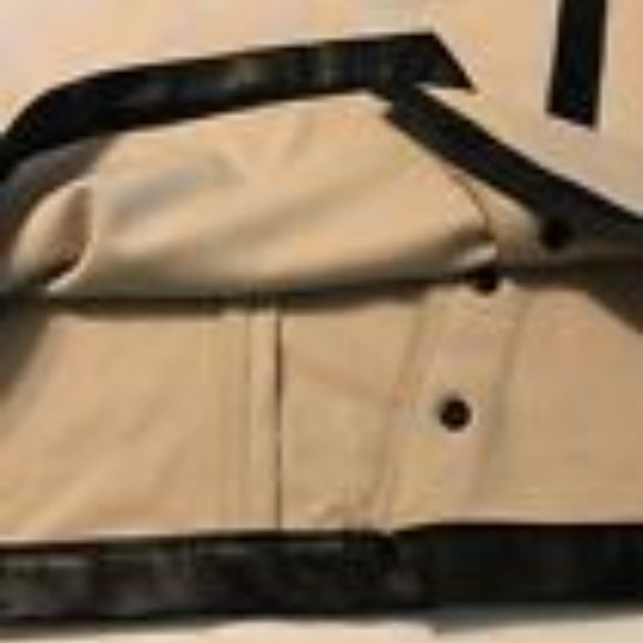 Calvin Klein Women's Dress Beige & Black Faux Leather Sleeveless Stretch - Picture 9 of 11